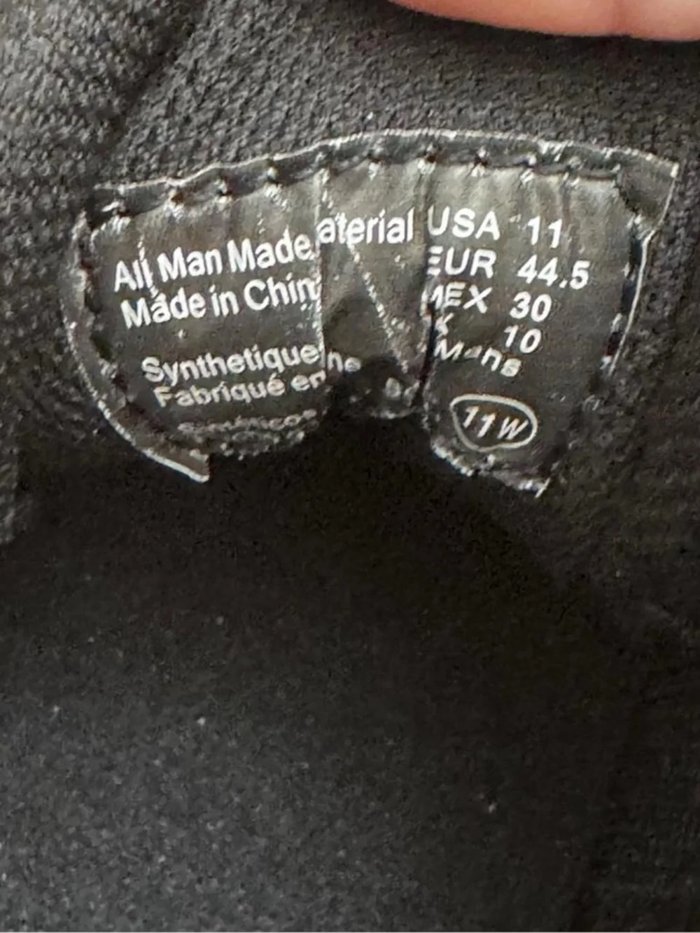 Men's Wide Width Black Work Sneakers